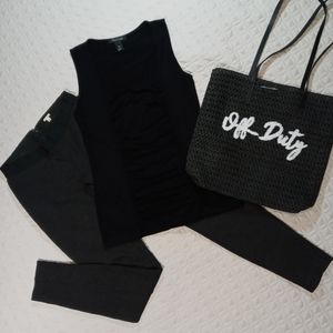 WHBM-Black Sleeveless Tank